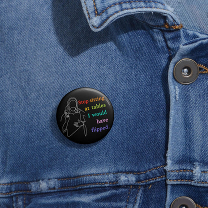 Christian button rainbow pin liberal Christian bag pin cute faith pinback button religious jewelry Christian accessory human rights button