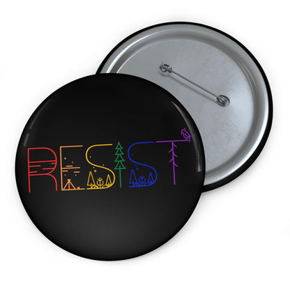 Resist button anti fascism pin progressive pin we're not going back button feminist accessories social justice merch leftist anti capitalist