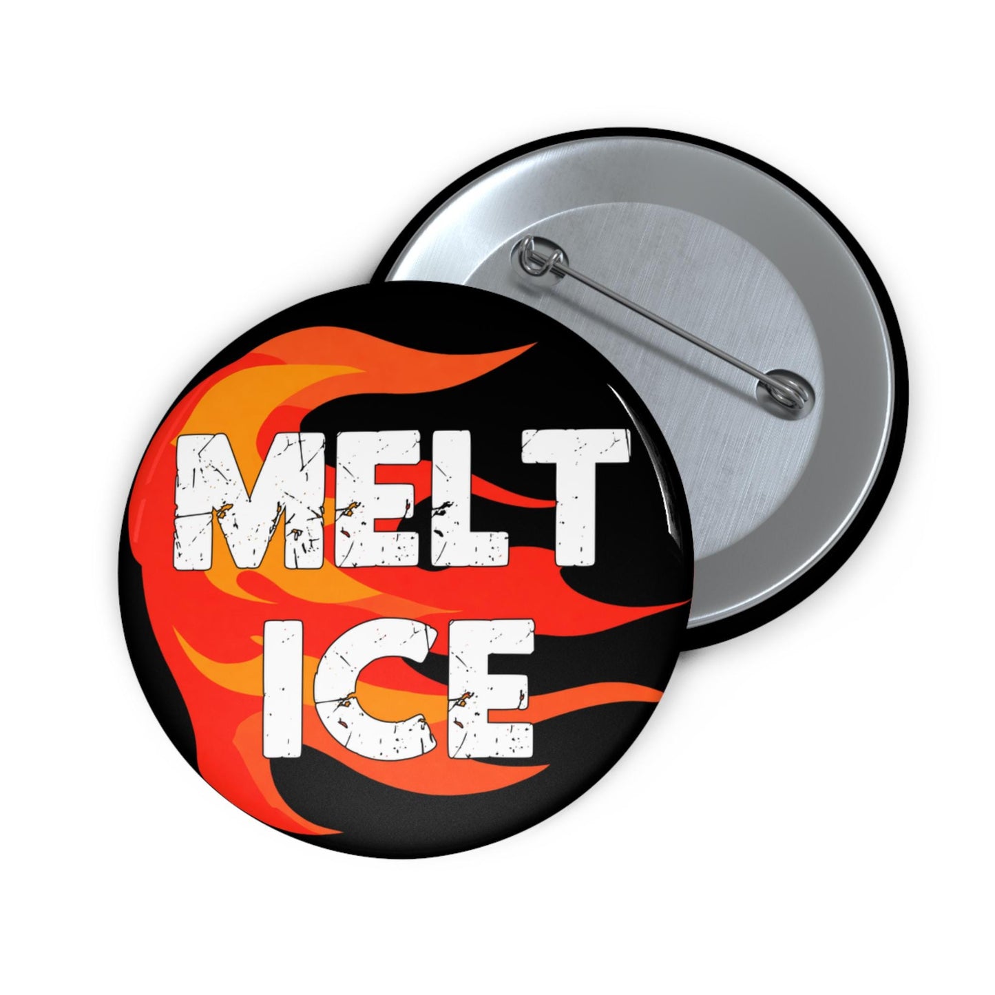 Melt ICE button fuck Trump pin pro immigration merch no human is illegal merch chinga la migra accessories human rights button activist pin