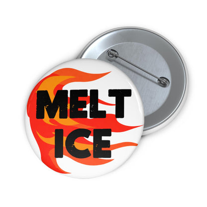 Melt ICE button abolish ICE pin anti Trump merch no human is illegal pin fuck Trump accessories activist buttons chinga la migra gift idea
