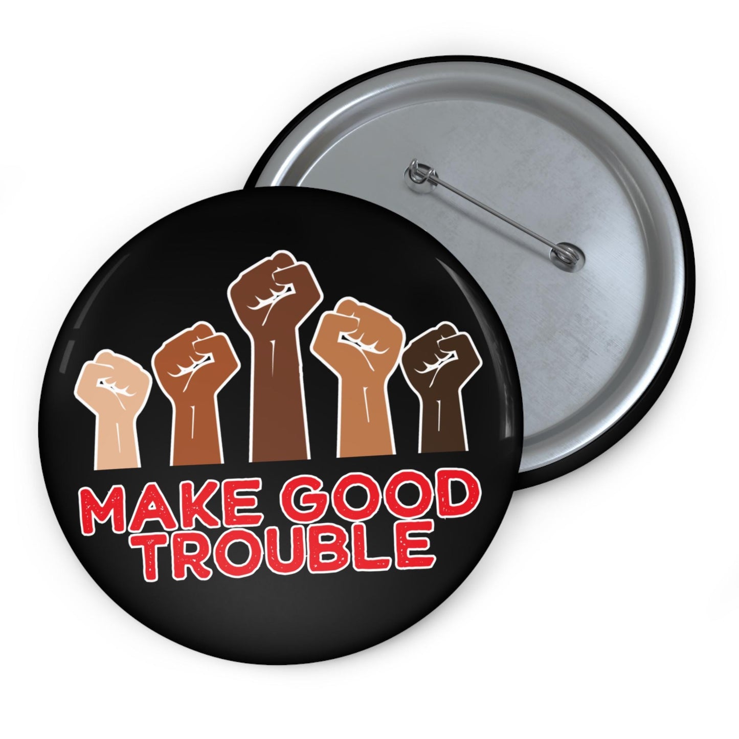 Make good trouble button protest pin anti Trump merch social justice merch anti fascism merch activist button liberal gift idea fuck Trump