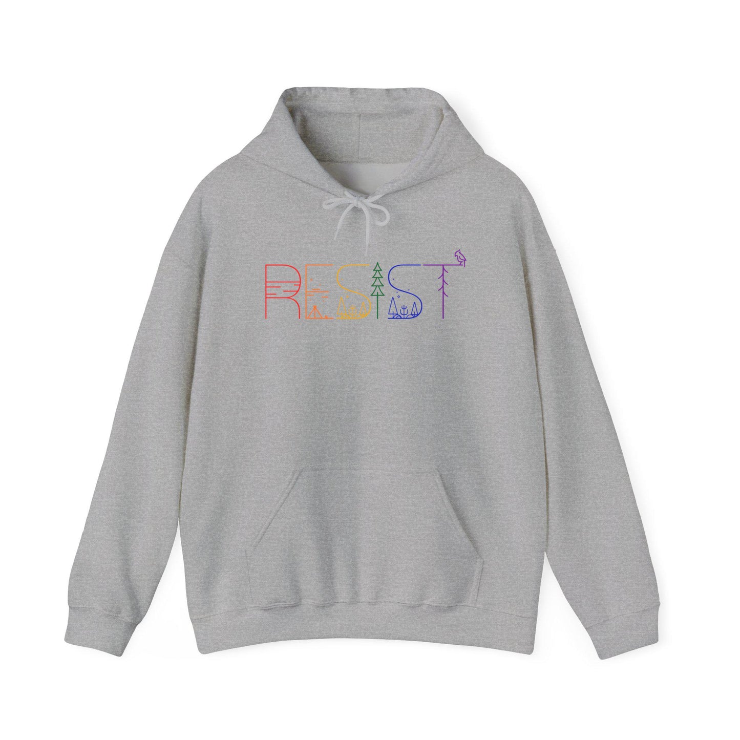 Resist hoodie anti fascism sweatshirt anti Trump shirt protest gear rally apparel lgbtq rights hoodie national parks shirt rainbow resistant
