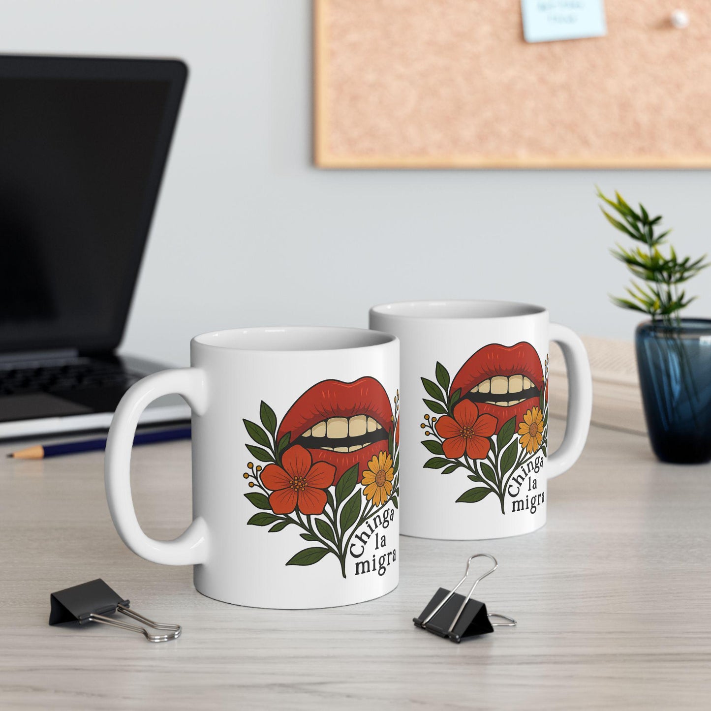 Chinga La Migra Mug Fuck ICE Coffee Cup Abolish ICE Merch No Human Is Illegal Mug Fuck Fascism Merch Anti Trump Gift Idea Chinga Tu MAGA Mug