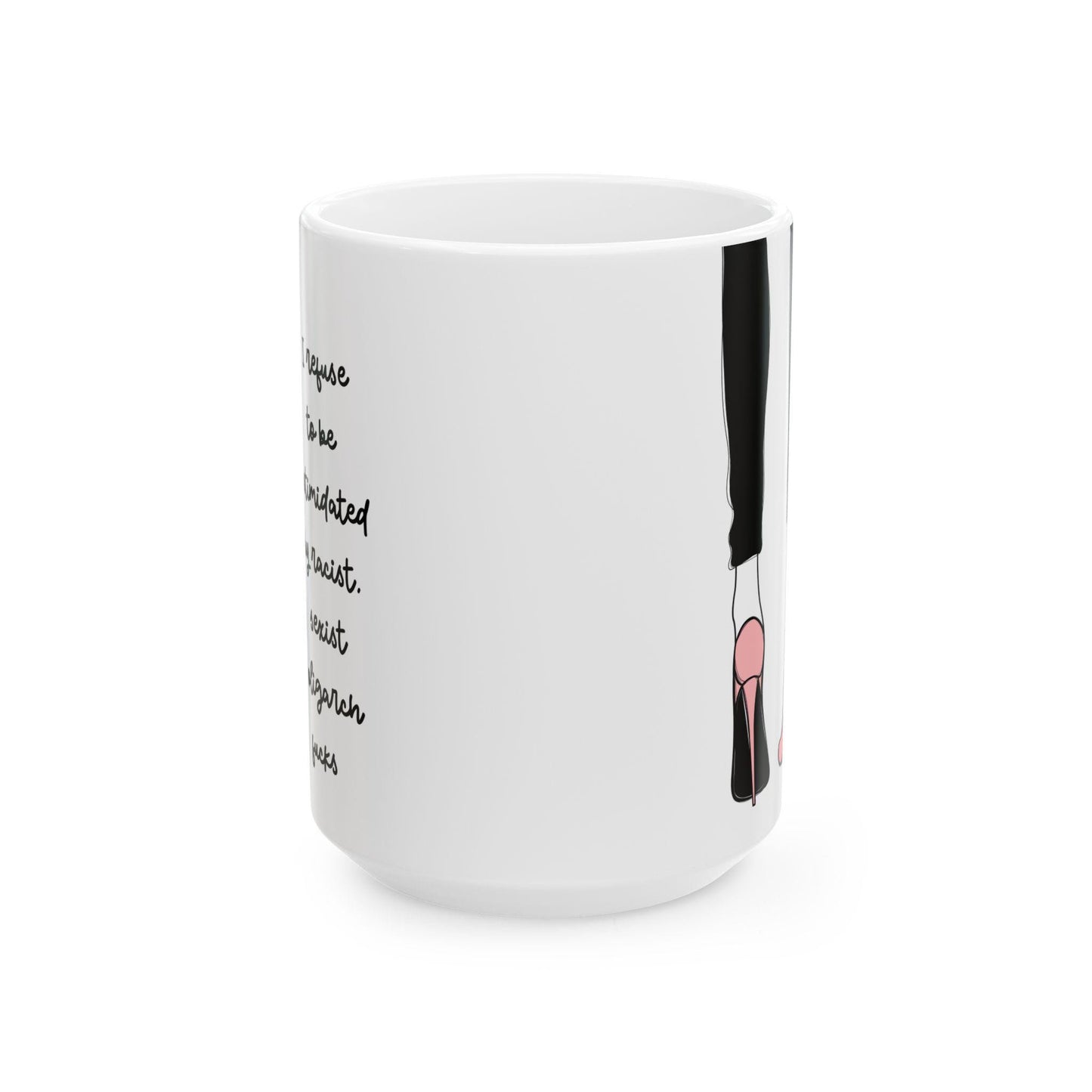 Fuck the Oligarchy mug anti Trump coffee cup feminist gift idea anti racism merch no kings mug fuck Trump gift leftist merch anti Trump mug