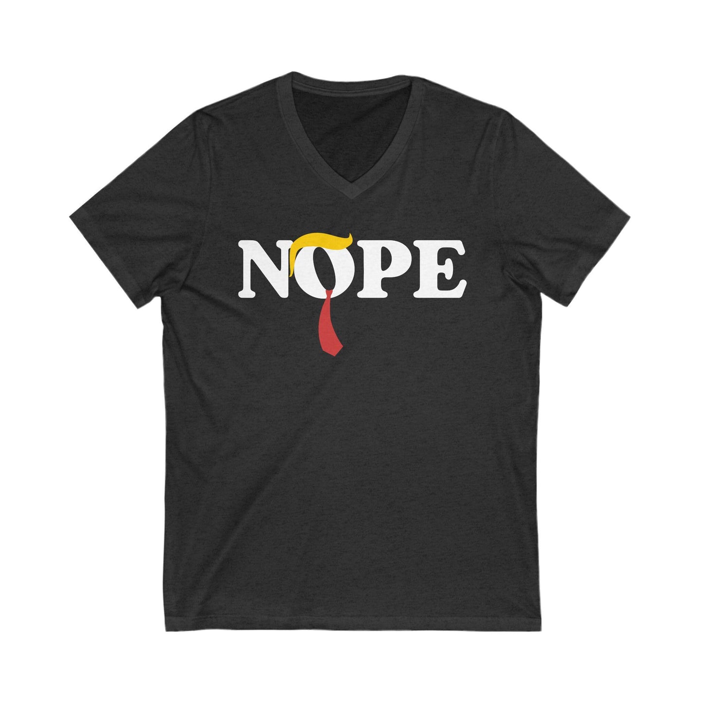 Nope Anti Trump V-Neck Shirt Funny Anti MAGA Tee FDT Shirt Not My President Merch Resist Fascism Shirt No Kings Protest Tee Pro Democracy