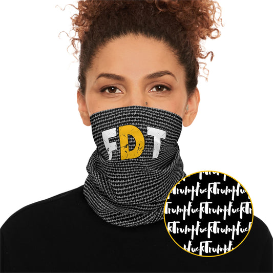 FDT Fabric Face Mask Anti Surveillance Face Cover Anti Fascism Protest Apparel No Kings Merch Subtle Fuck Trump Apparel Feminist Gift Idea