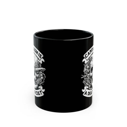 Capitalism Is A Death Cult Coffee Mug Socialist Merch Eat The Rich Mug Leftist Gift Idea No War But Class War Mug Fuck The Patriarchy Merch
