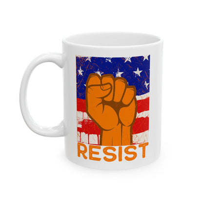 Resist Anti Fascism Mug Anti Trump Coffee Cup Social Justice Merch Activist Gift Idea Political Protest Mug No Kings Protest Pro Democracy