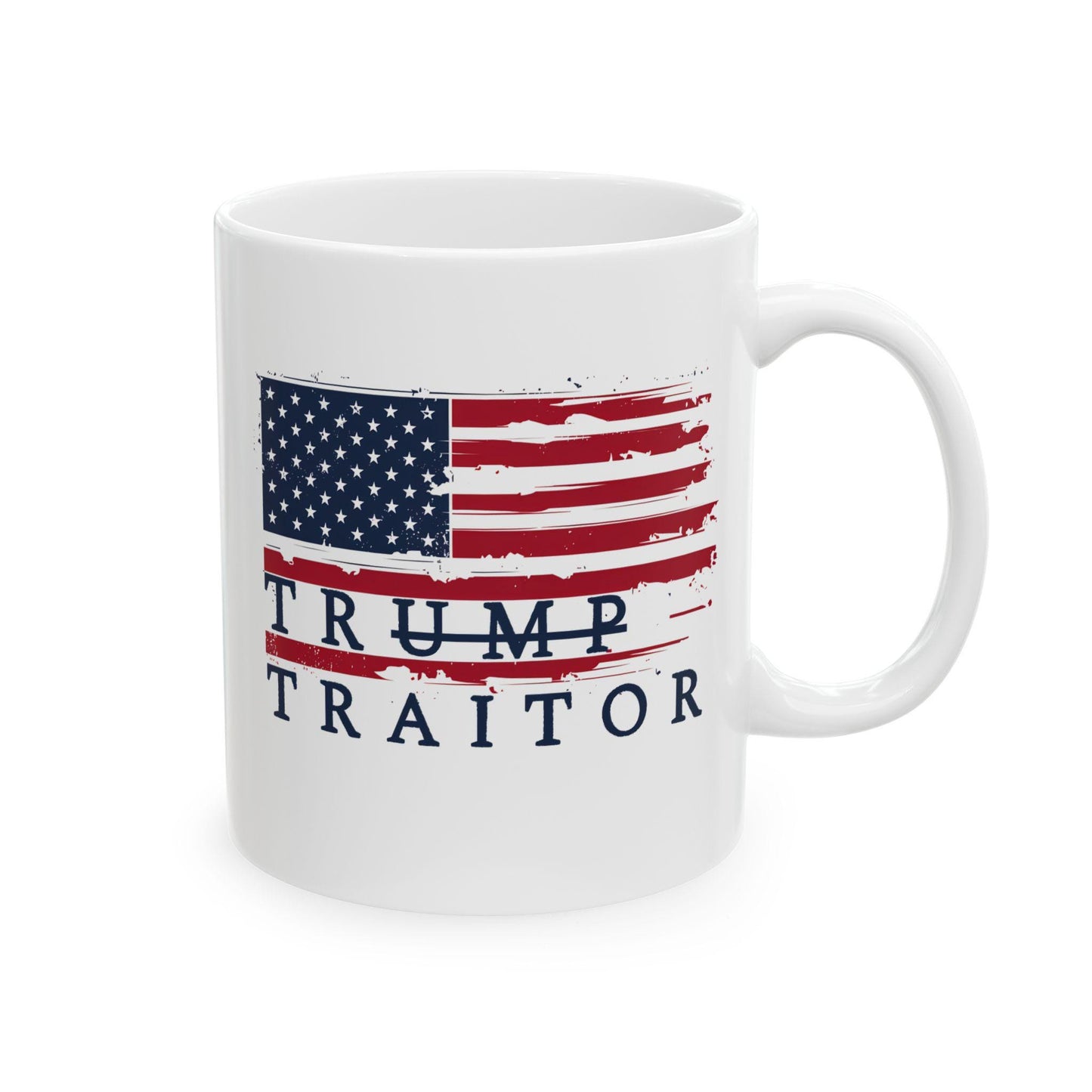 Trump Is A Traitor Coffee Mug Anti Trump Coffee Cup Pro Democracy Merch Democrat Gift Idea Anti MAGA Mug Political Gift Not My President Mug