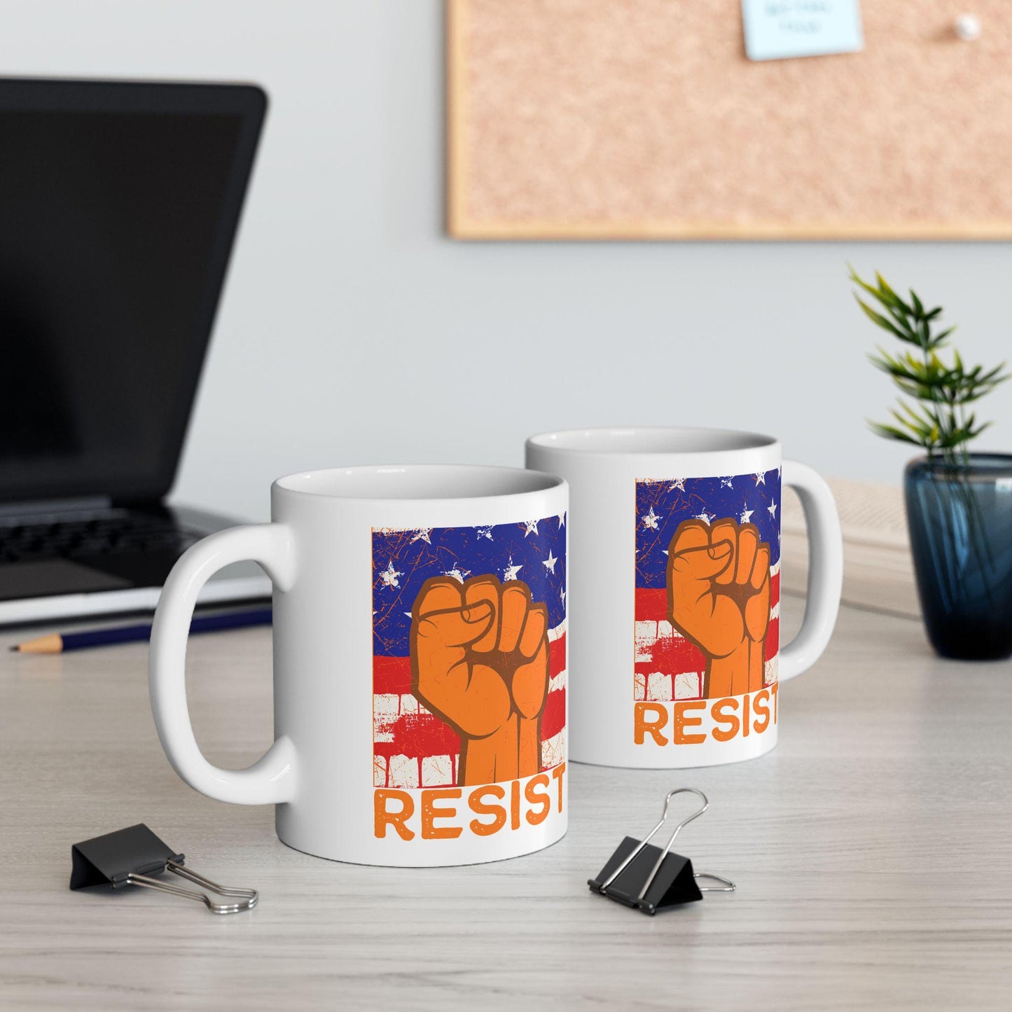 Resist Anti Fascism Mug Anti Trump Coffee Cup Social Justice Merch Activist Gift Idea Political Protest Mug No Kings Protest Pro Democracy