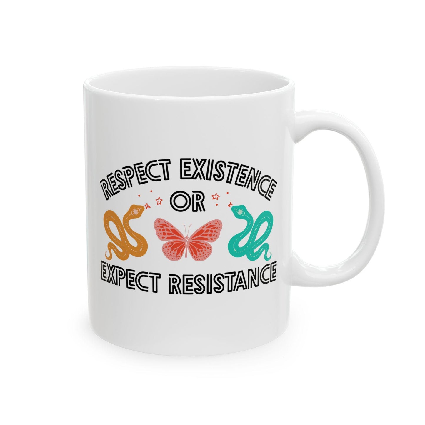 Respect Existence or Expect Resistance Mug Protect The Dolls Merch Trans Rights Mug Anti Fascism Coffee Cup Activist Gift Idea Leftist Mug