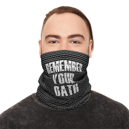 Remember Your Oath Protest Face Cover