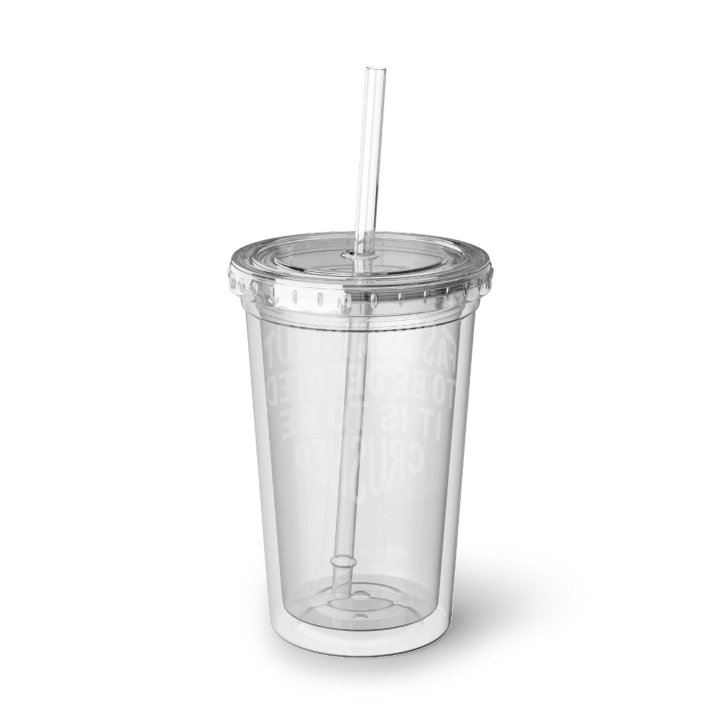 Anti Fascist Cold Cup Tumbler Crush Fascism Not Debated Reusable Protest Cup Political Leftist Gift for Activists and Comrades