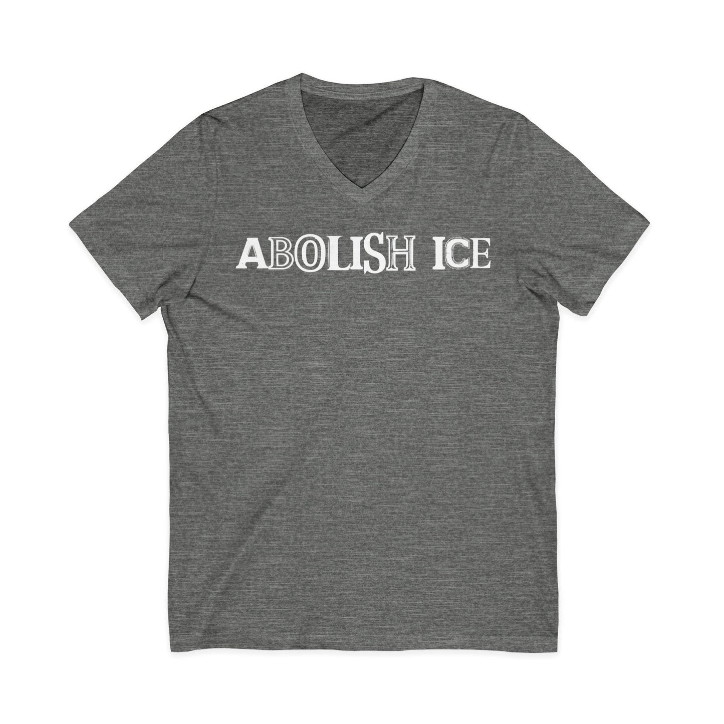 Abolish ICE Statement Shirt Bold Political Activism V-Neck Tee Protest Apparel Fuck ICE Merch Chinga La Migra Tee Anti Fascism Anti Racism