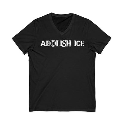 Abolish ICE Statement Shirt Bold Political Activism V-Neck Tee Protest Apparel Fuck ICE Merch Chinga La Migra Tee Anti Fascism Anti Racism