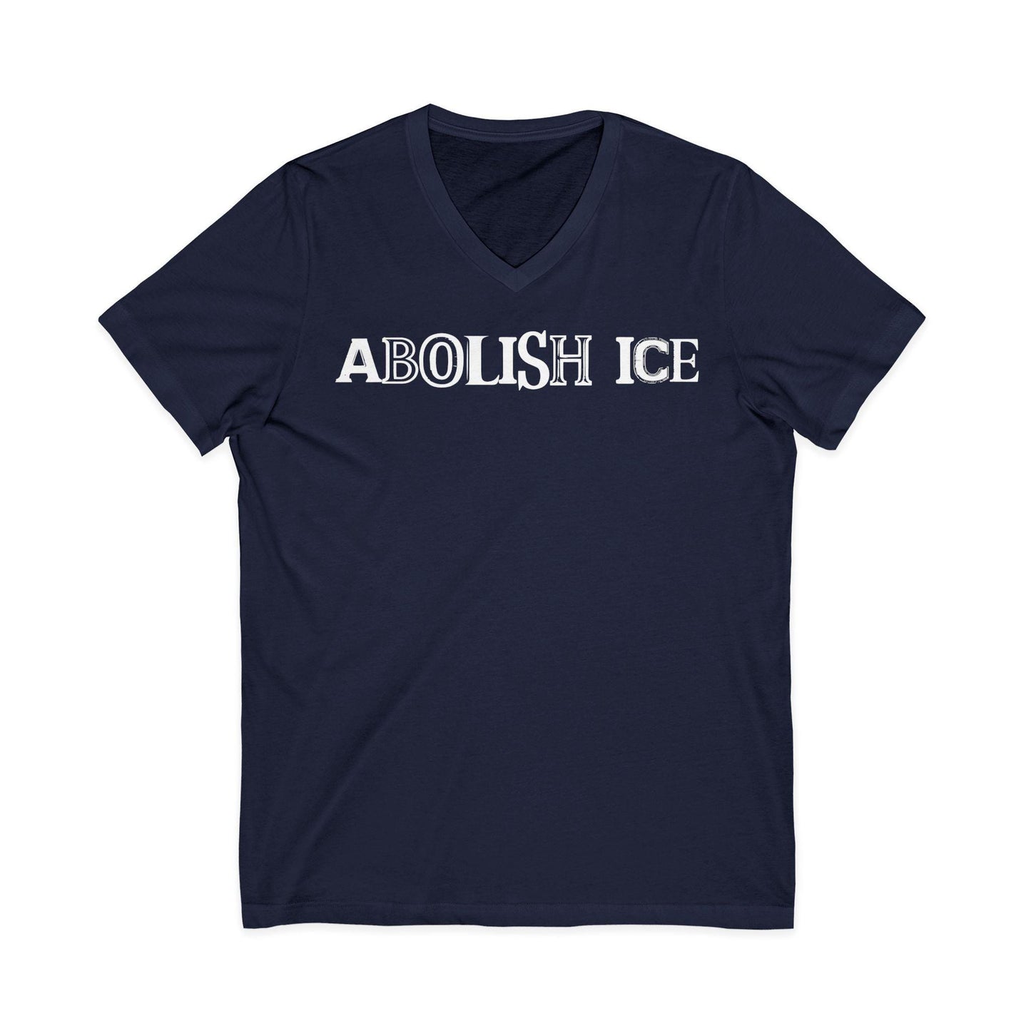 Abolish ICE Statement Shirt Bold Political Activism V-Neck Tee Protest Apparel Fuck ICE Merch Chinga La Migra Tee Anti Fascism Anti Racism