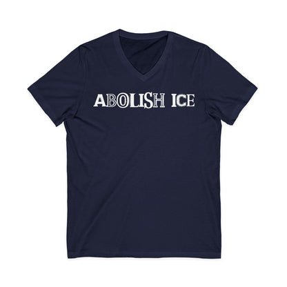 Abolish ICE Statement Shirt Bold Political Activism V-Neck Tee Protest Apparel Fuck ICE Merch Chinga La Migra Tee Anti Fascism Anti Racism