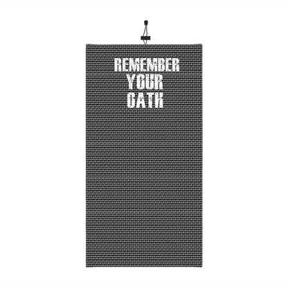 Remember Your Oath Protest Face Cover
