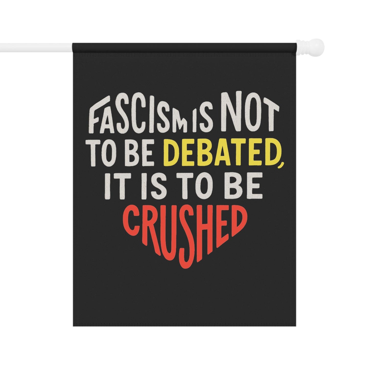Anti fascism house flag anti Trump garden banner leftist liberal yard sign house flag no kings in America merch FDT yard sign save democracy