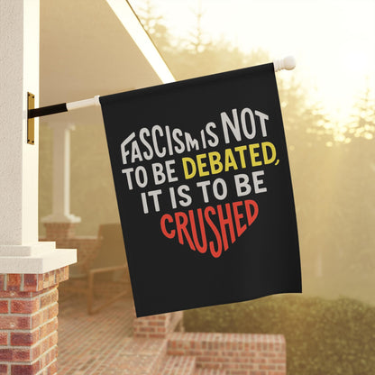 Anti fascism house flag anti Trump garden banner leftist liberal yard sign house flag no kings in America merch FDT yard sign save democracy