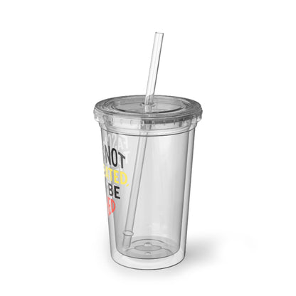 Anti Fascist Cold Cup Tumbler Crush Fascism Not Debated Reusable Protest Cup Political Leftist Gift for Activists and Comrades