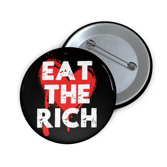 Eat The Rich Enamel Pin Anti-Capitalist Statement Pin Fuck Trump Button No Kings Protest Merch Leftist Accessories Fuck The Patriarchy Pin