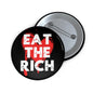 Eat The Rich Enamel Pin Anti-Capitalist Statement Pin Fuck Trump Button No Kings Protest Merch Leftist Accessories Fuck The Patriarchy Pin
