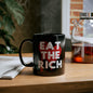 Eat The Rich Mug Anti-Capitalist Coffee Cup Socialist Gift Idea Antifa Merch Fuck Trump Mug Anti Oligarchy Merch Pro Democracy Gift Leftist