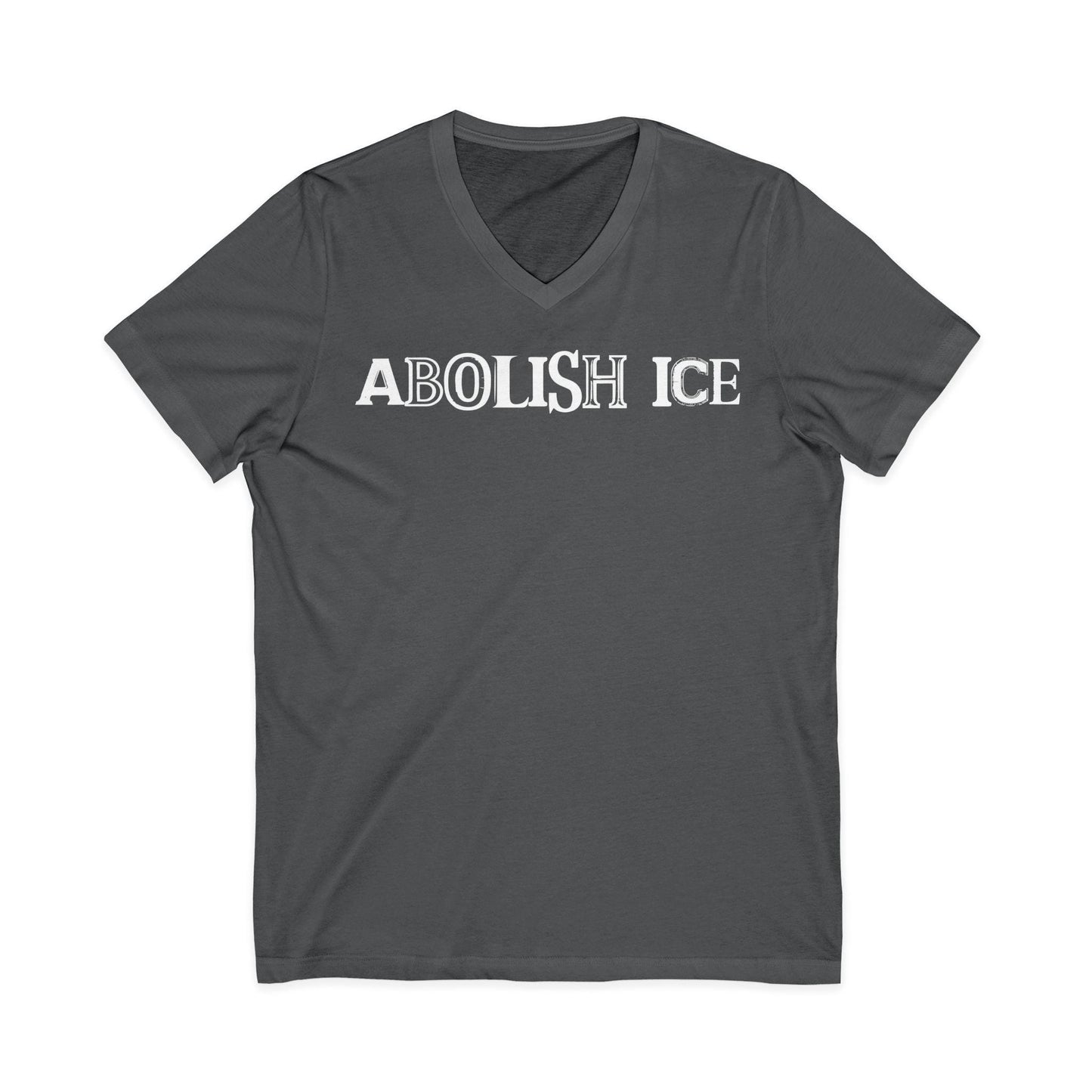 Abolish ICE Statement Shirt Bold Political Activism V-Neck Tee Protest Apparel Fuck ICE Merch Chinga La Migra Tee Anti Fascism Anti Racism