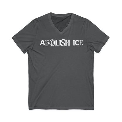 Abolish ICE Statement Shirt Bold Political Activism V-Neck Tee Protest Apparel Fuck ICE Merch Chinga La Migra Tee Anti Fascism Anti Racism