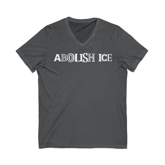 Abolish ICE Statement Shirt Bold Political Activism V-Neck Tee Protest Apparel Fuck ICE Merch Chinga La Migra Tee Anti Fascism Anti Racism