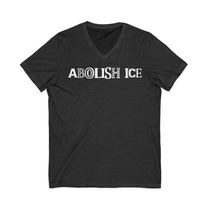 Abolish ICE Statement Shirt Bold Political Activism V-Neck Tee Protest Apparel Fuck ICE Merch Chinga La Migra Tee Anti Fascism Anti Racism