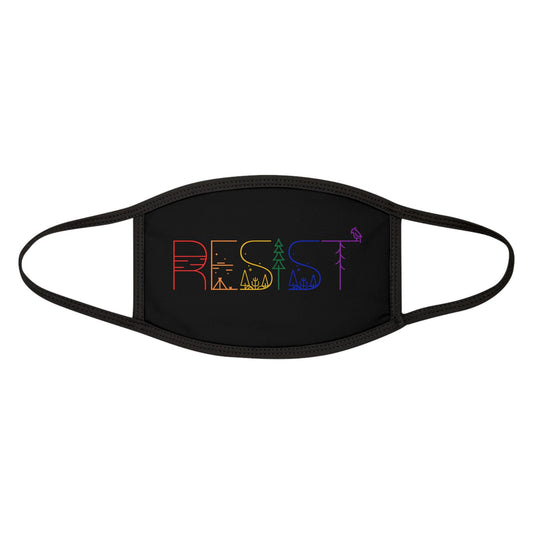 Resist Rainbow  Protest Face Mask